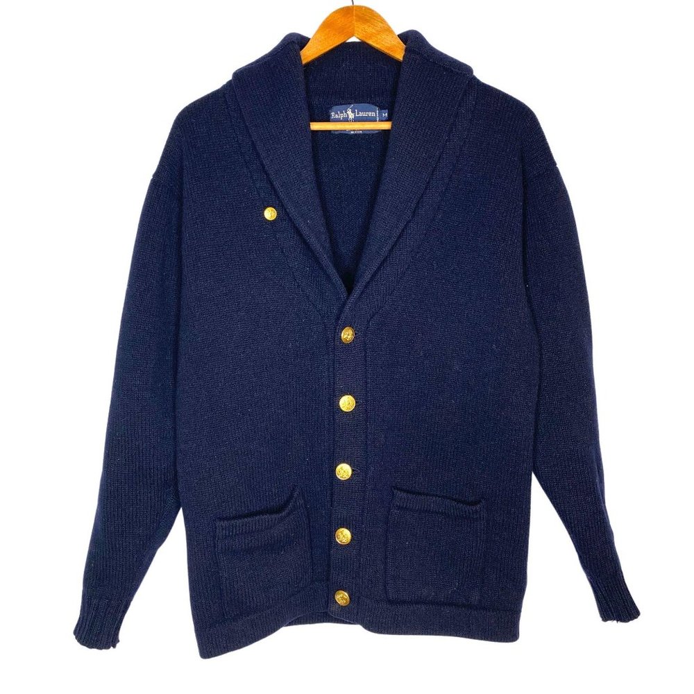 Vintage Polo Ralph Lauren 100% Lambswool Cartigan
